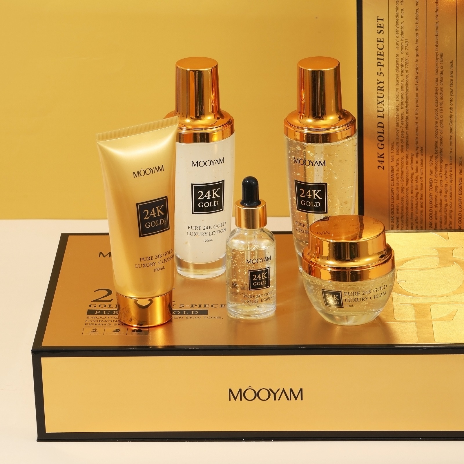Luxury Skincare Sets - 24K Gold LUXURY Moisturizin Anti-Wrinkle Set