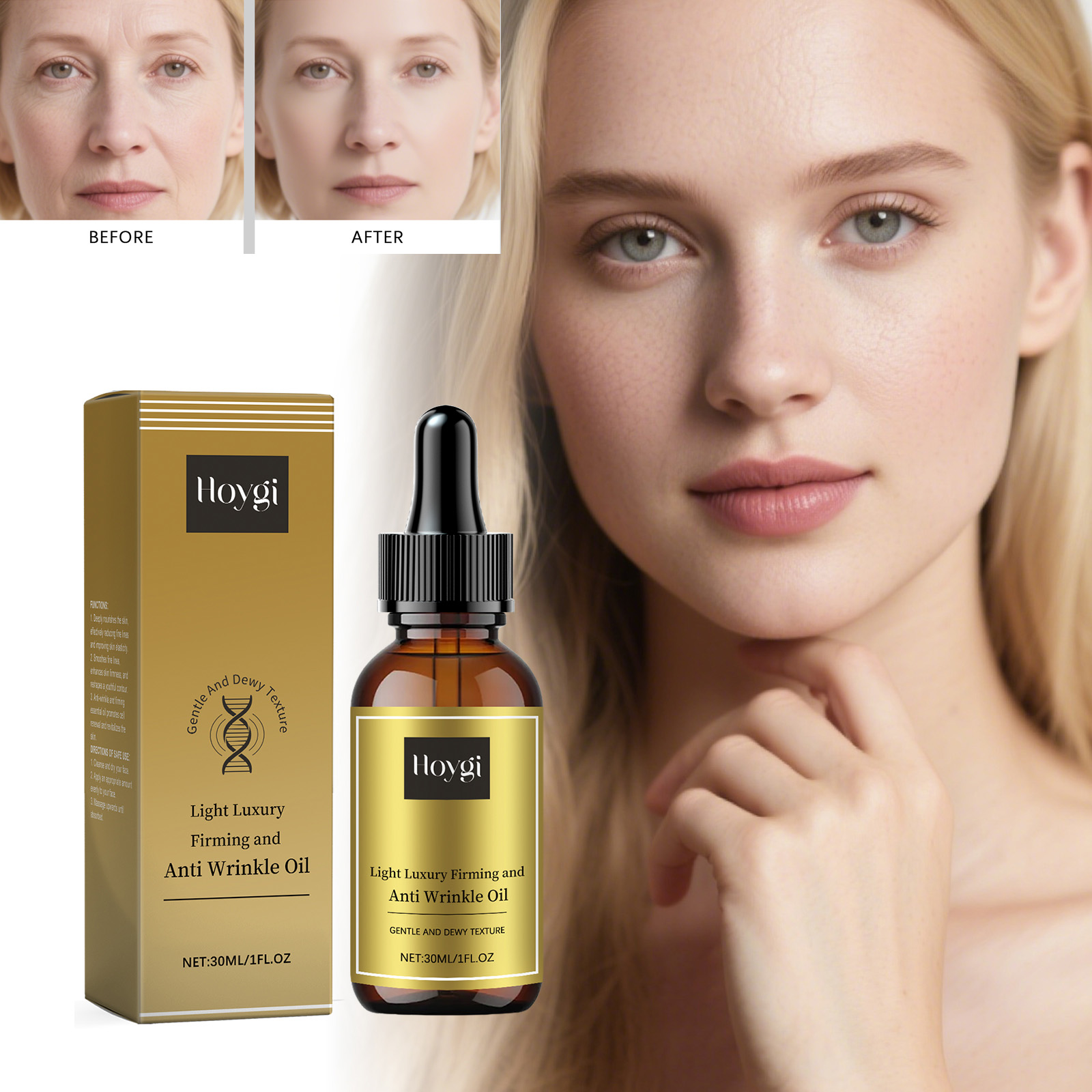 Luxury Skincare Aesthetic - Firming Facial Care Oil Lifting Anti