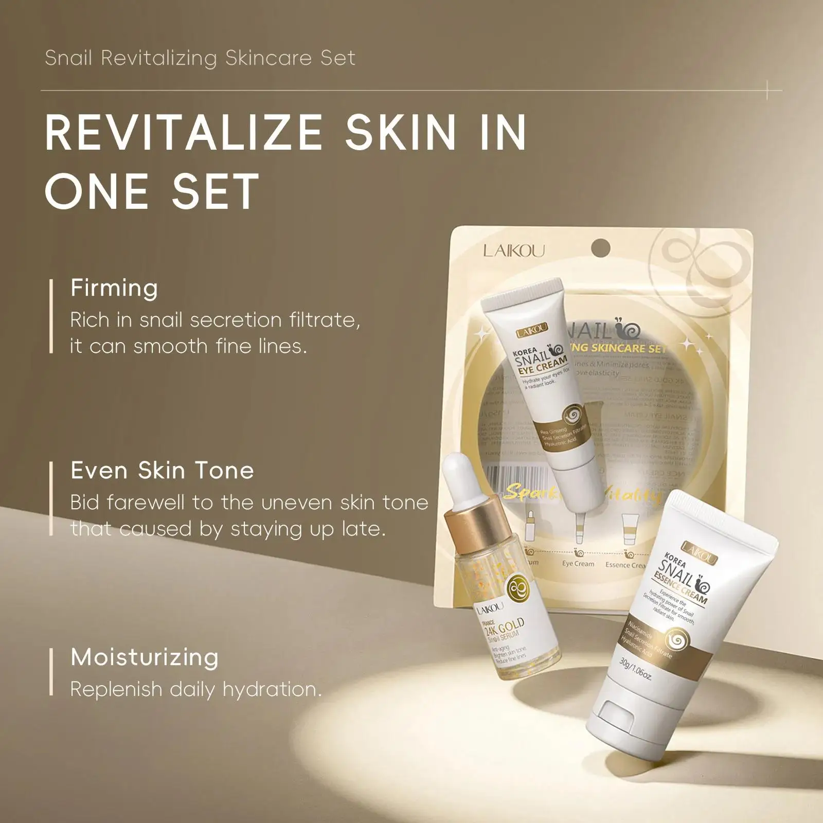 24K Gold Snail Repair Serum Ey - огляд і ціна Luxury Skincare Sets