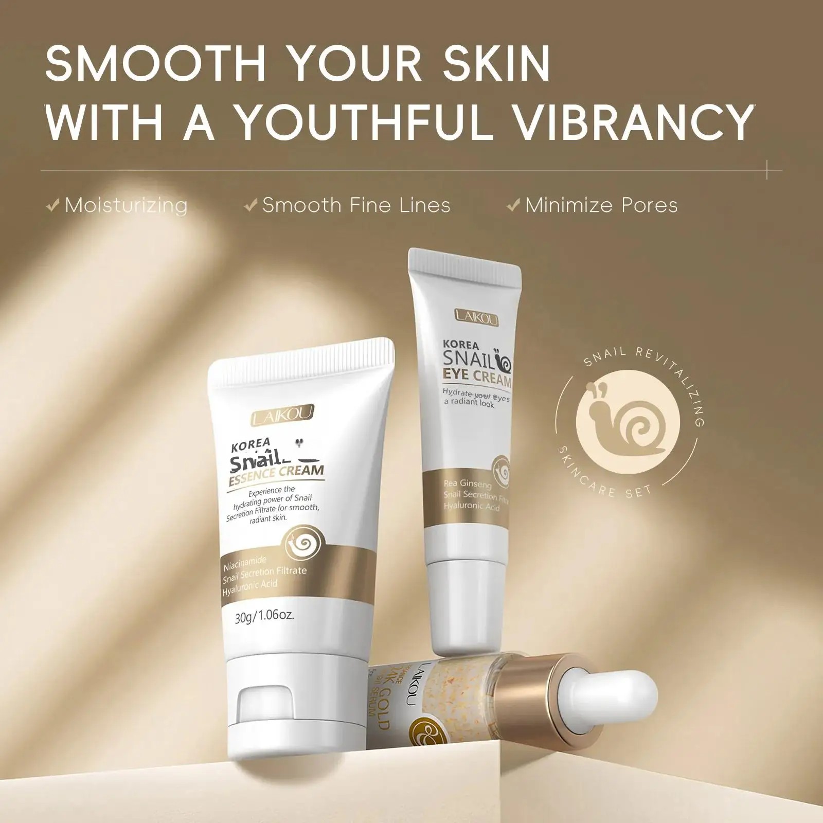 24K Gold Snail Repair Serum Ey - огляд і ціна Luxury Skincare Sets