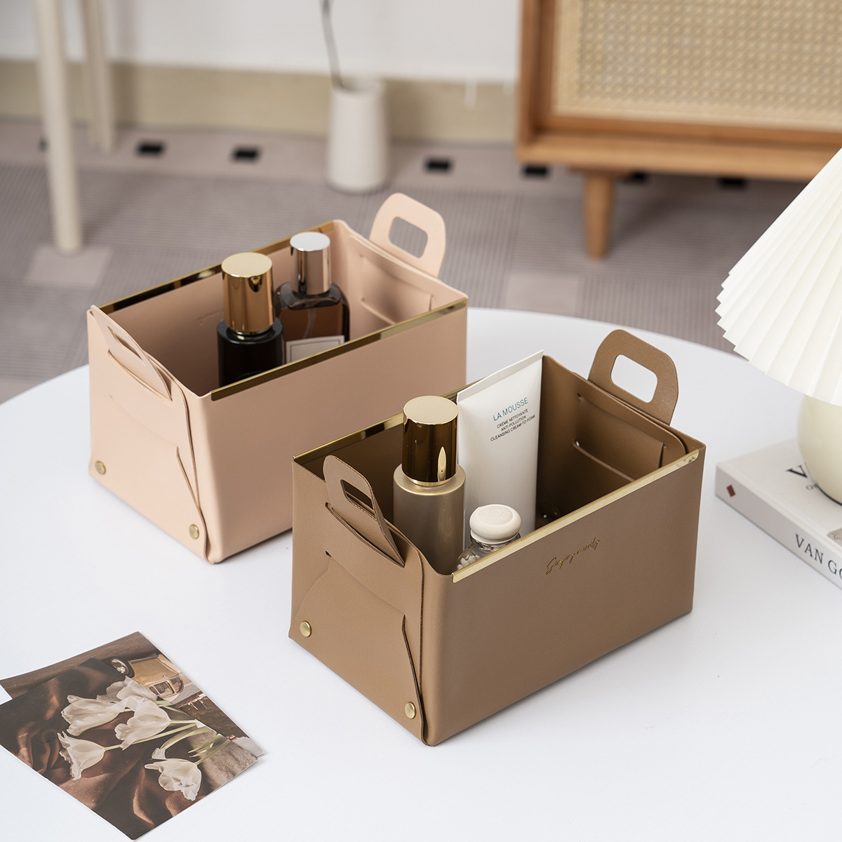 Light luxury leather storage b - огляд і ціна Luxury Skincare Box